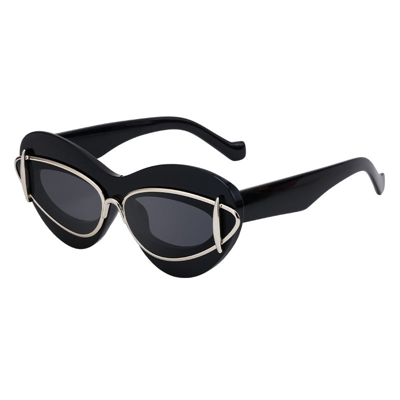 Wholesale Fashion Cat Eye Y2K Small Frame Sunglasses