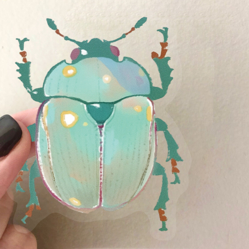 Wholesale 50pcs Colorfulful Insect Pet Transparent Stickers