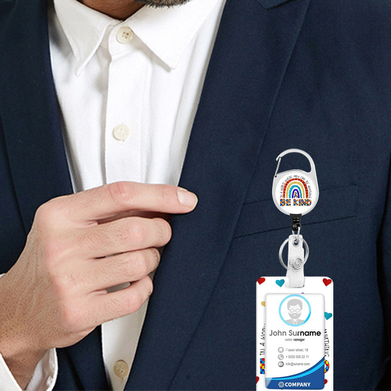 Llavero de tarjetas de identificación de PVC Polyester de poliéster al por mayor