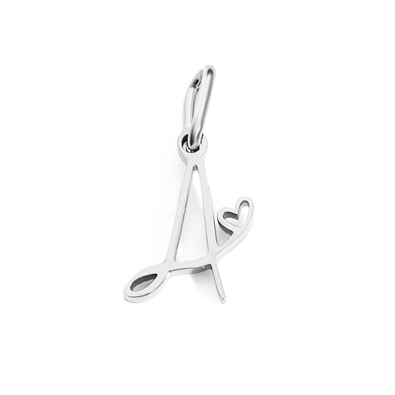 Wholesale English Letter 14k Gold Stainless Steel Pendant