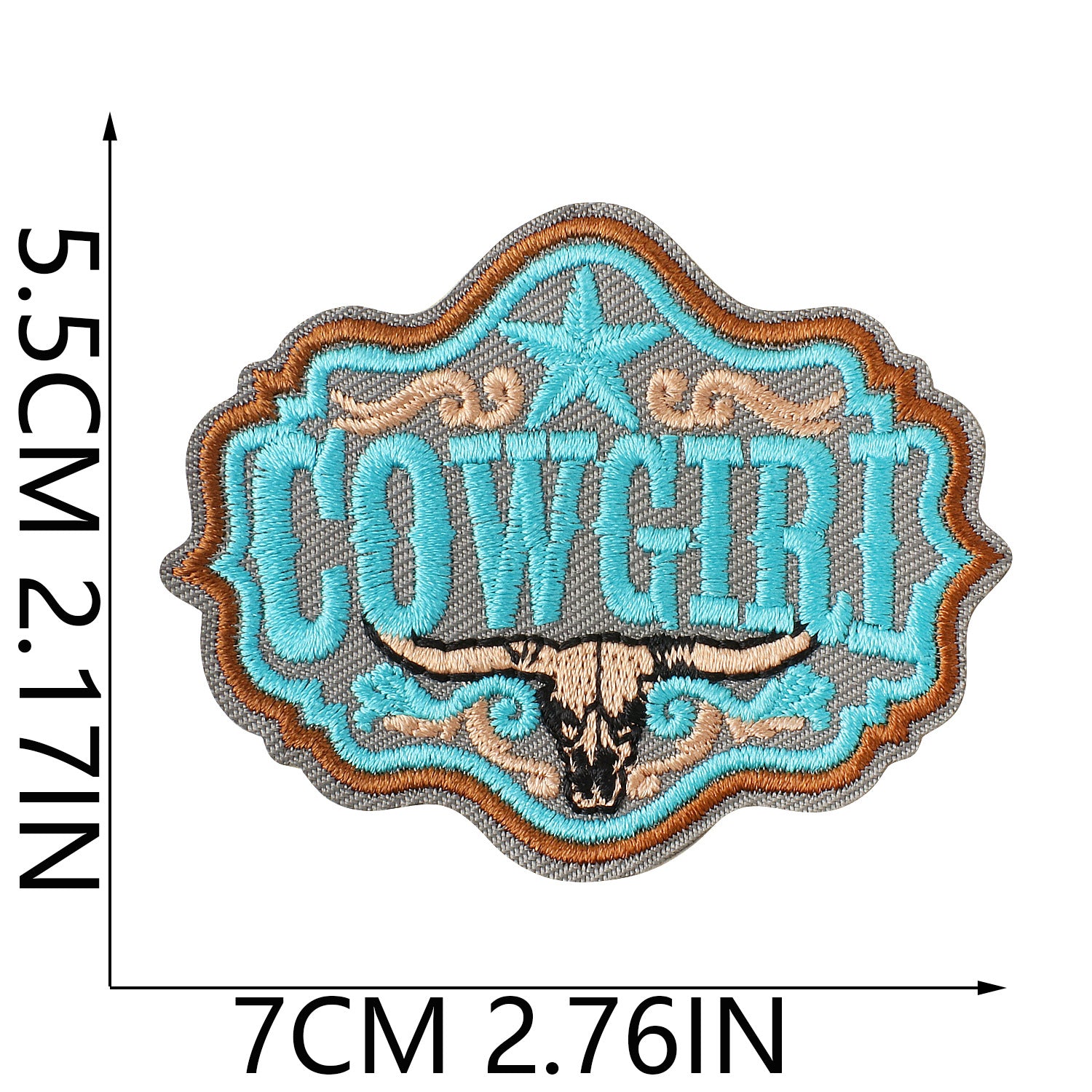 Wholesale Western Cowboy Cactus Embroidered Iron On Patches DIY et And Bag Crafts Boutique Resale