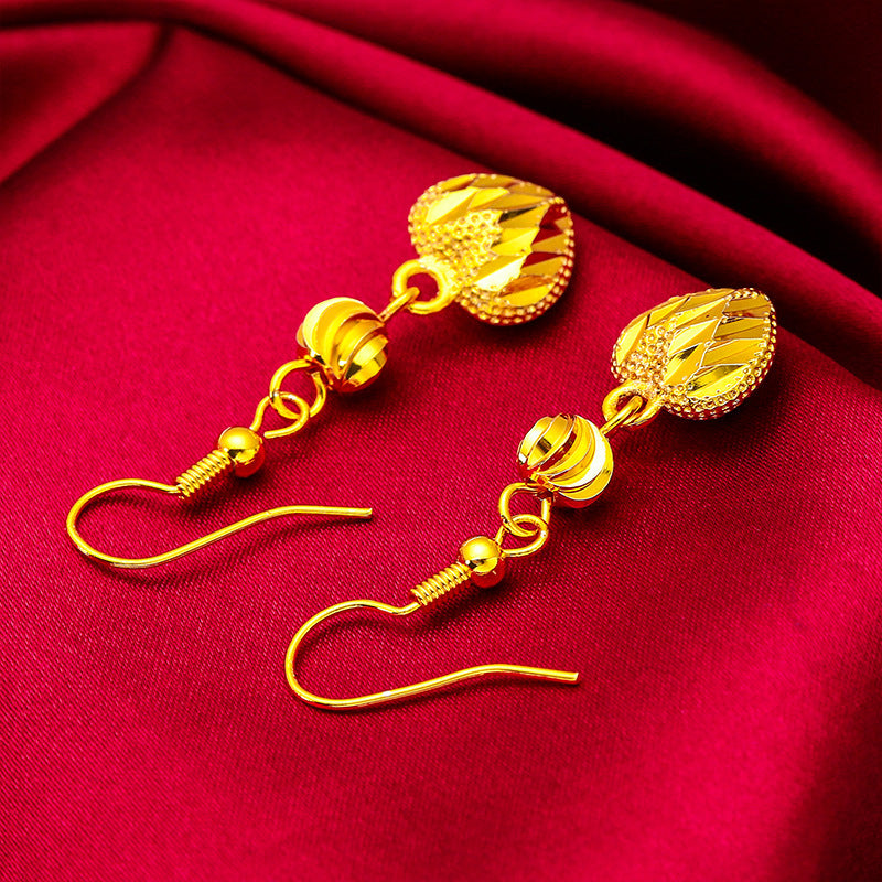 Wholesale  new ladies love earrings Vietnam sand gold women tassel earrings