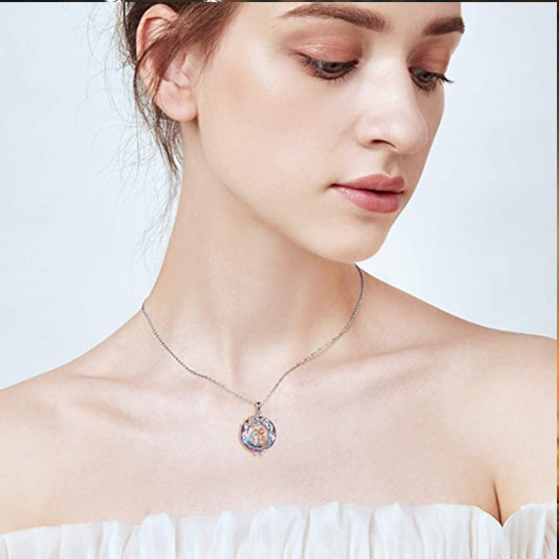 Wholesale Round Branch sisters Good Friend Necklace