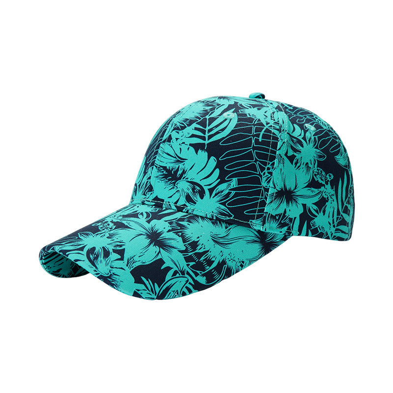 Wholesale The New Big Head Circumference Hard Top Cotton Fashion National Style Landscape Painting Cap