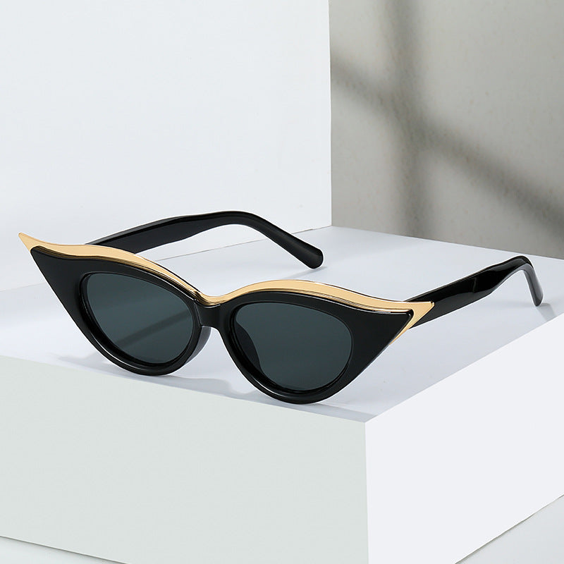 Wholesale Cat-eye Retro Fashion Metal Sunglasses