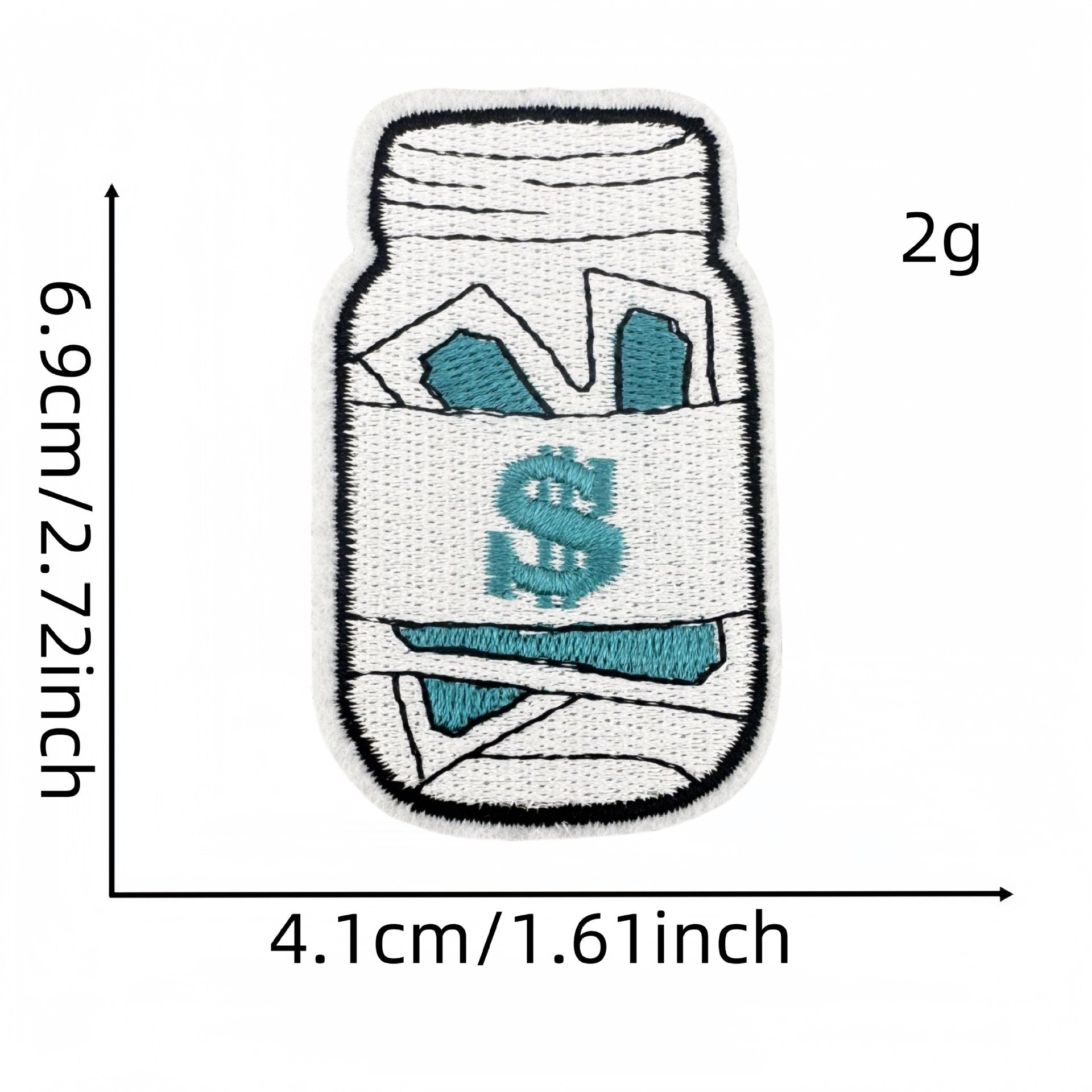 Wholesale Cartoon money banknotes Embroidery DIY Patches
