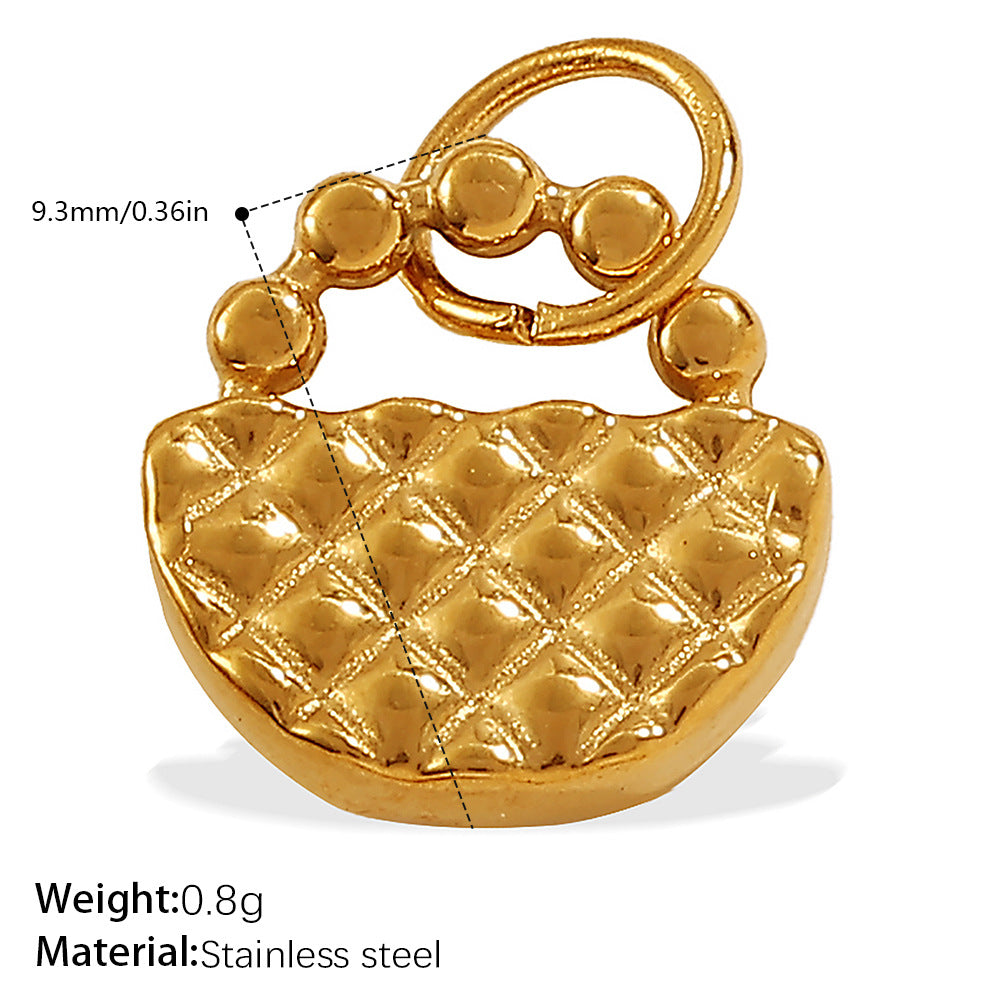 Wholesale Mini bag stainless steel plated pendant accessory
