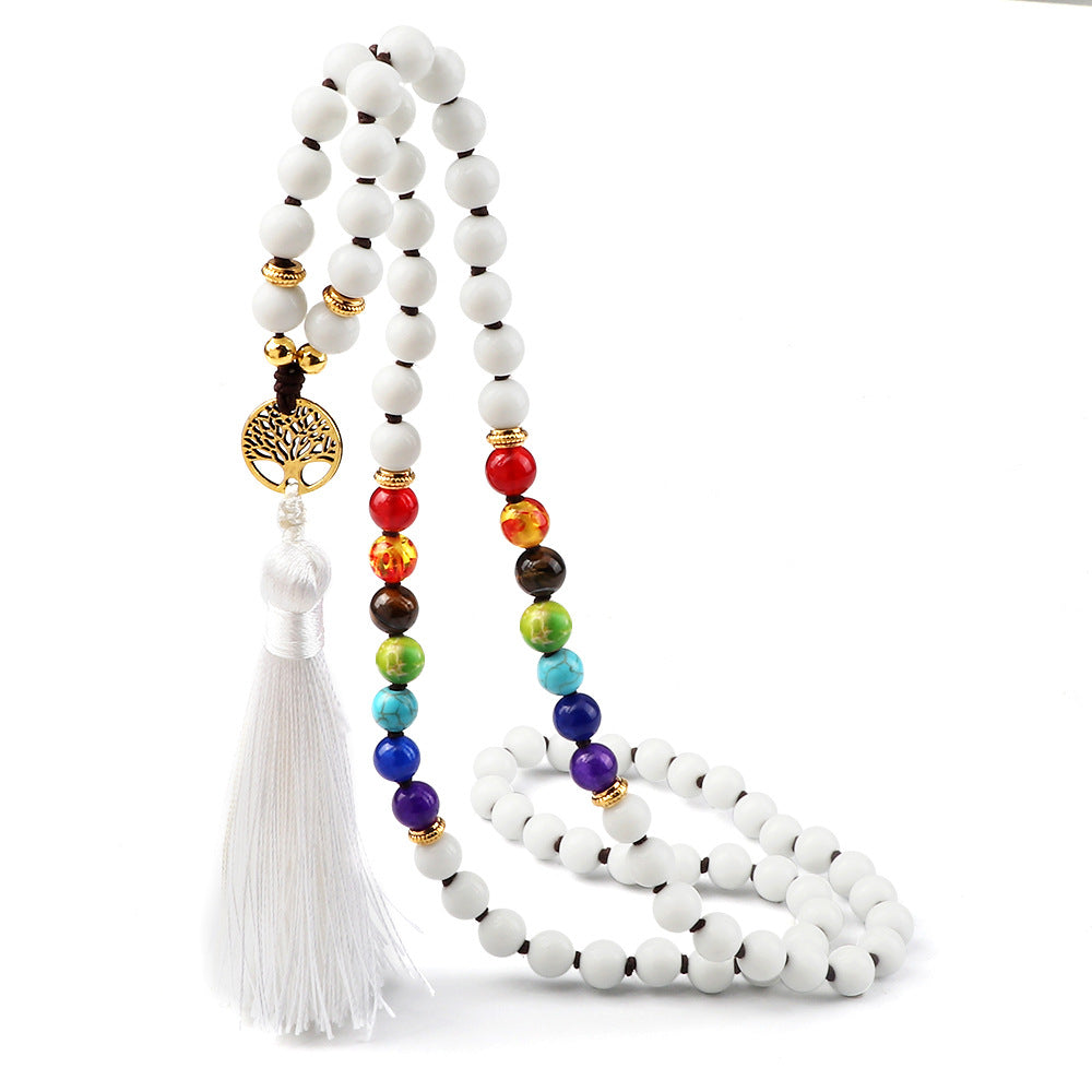 Brazalete de amatista de tigre estirado de tigre con cuentas de 8 mm