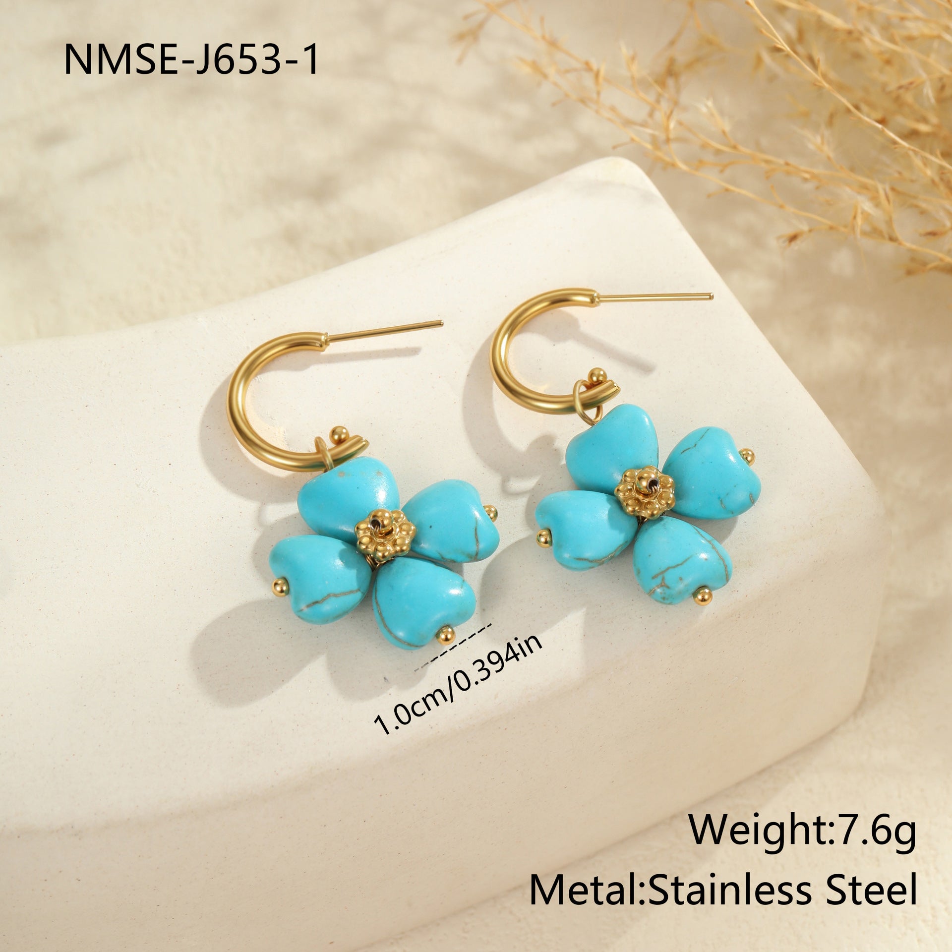 Wholesale Turquoise natural stone Necklace Set