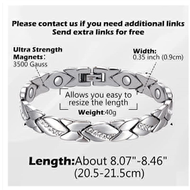 Wholesale Magnet Bronze Leaf Brushed Creative Magnetic Bracelet