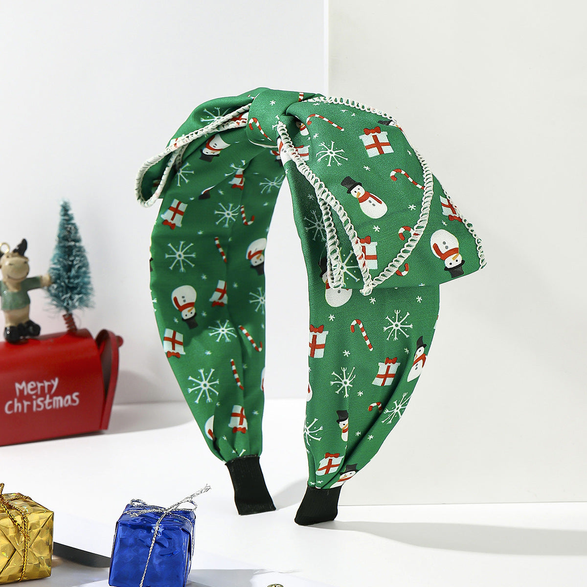 Wholesale fabric knotted plaid solid color bow knotted headband