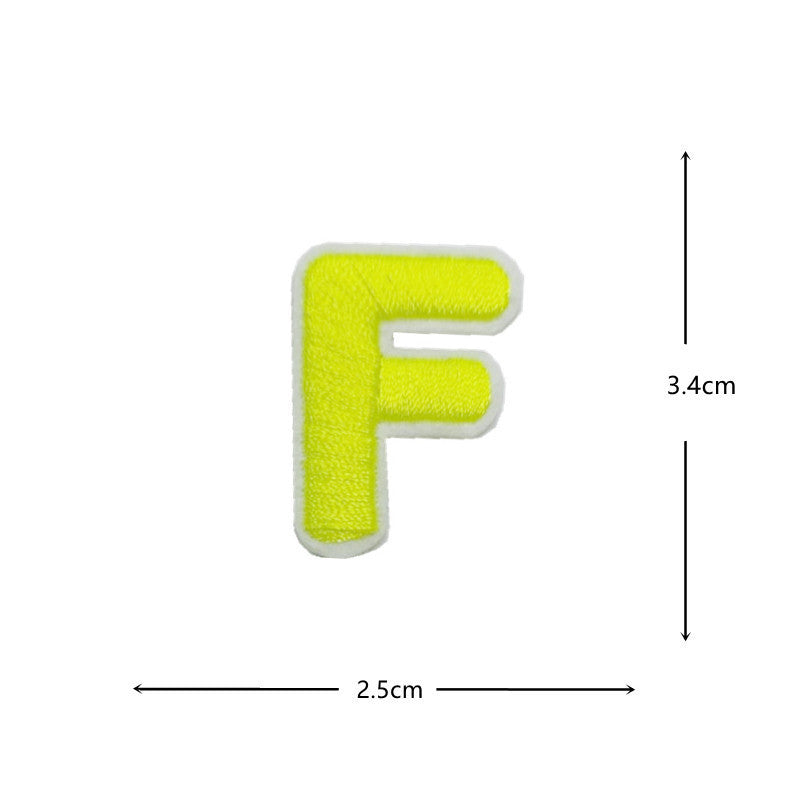 Wholesale Colorful numeric and English letters DIY Patches
