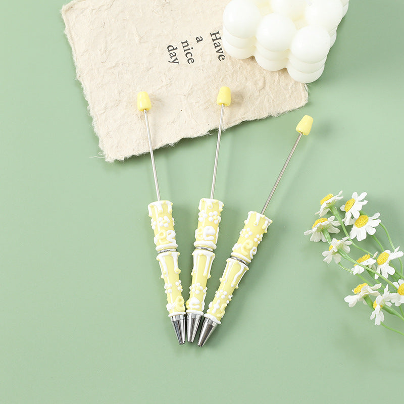 Wholesale 10pcs Cute hand-painted oil painting beads pen diy