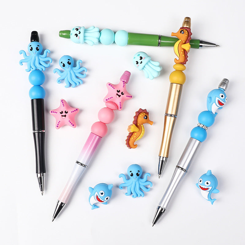 Wholesale 20pcs/pack  Silicone marine animal focus 3D Focal Beads