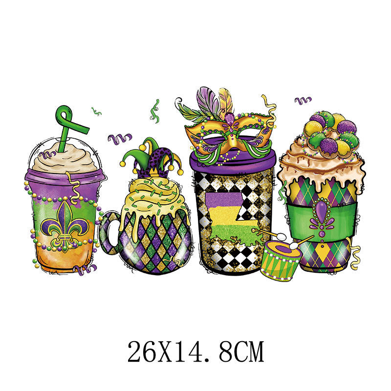 Wholesale Carnival Printed Hot Stamps   UV DTF Ready to Press Transfers Wraps