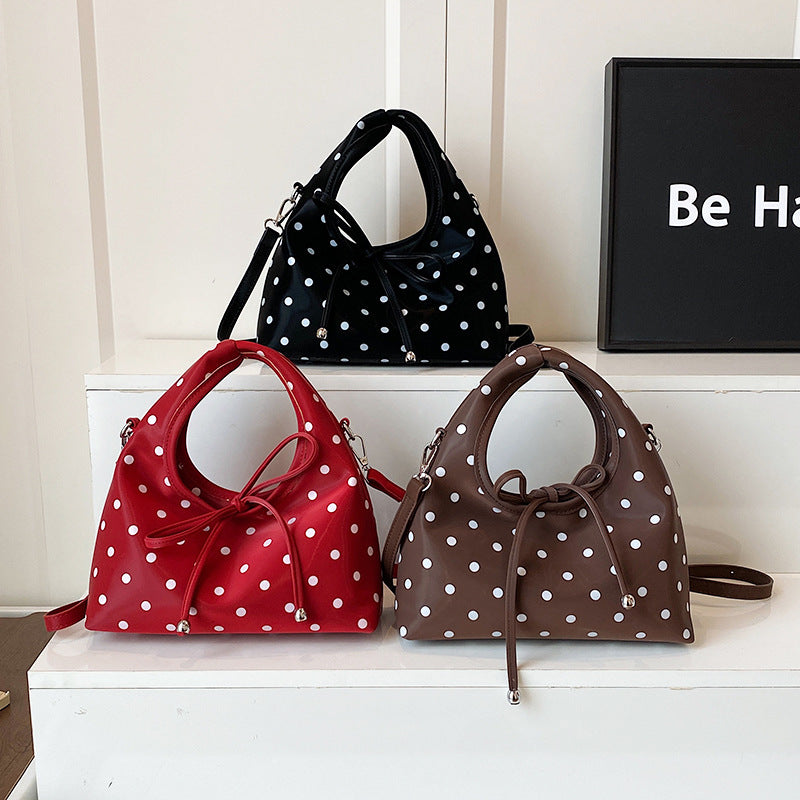 Wholesale Triangle handbag polka dot handbag shoulder bag