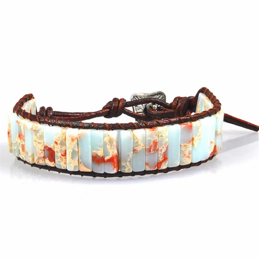 Wholesale Hand-woven Leather European and American Bohemian Creative Bracelet