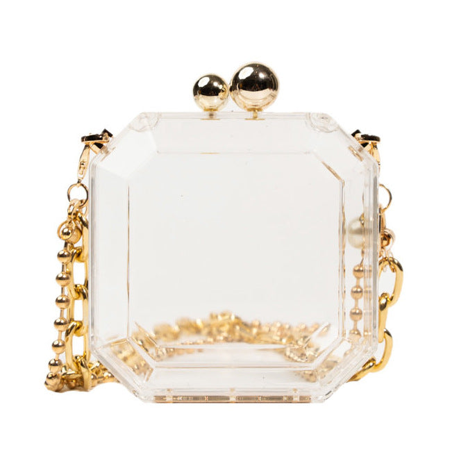 Mini bolso de hombro transparente de PVC al por mayor