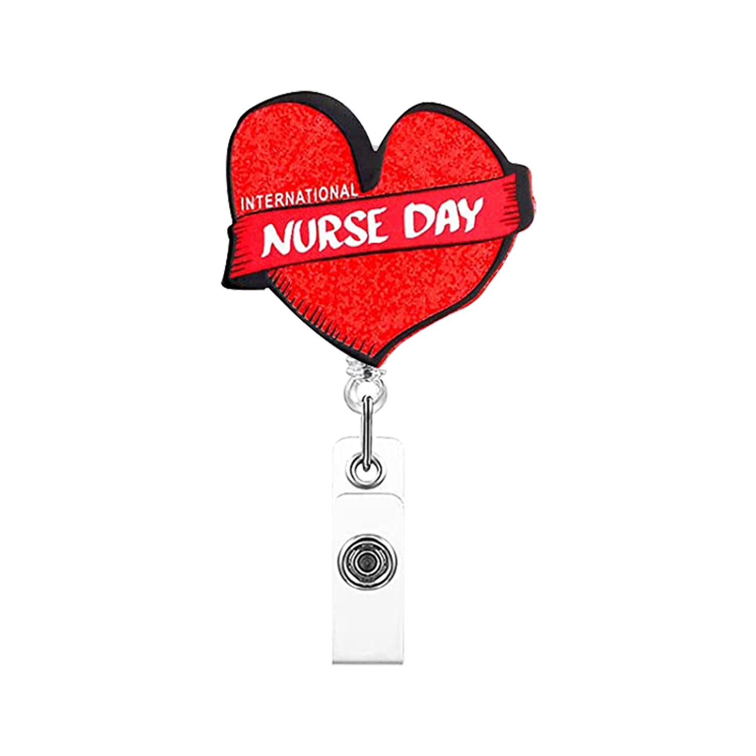 Wholesale Badge Reels Acrylic Womb Love Clothes Retractable Keychain