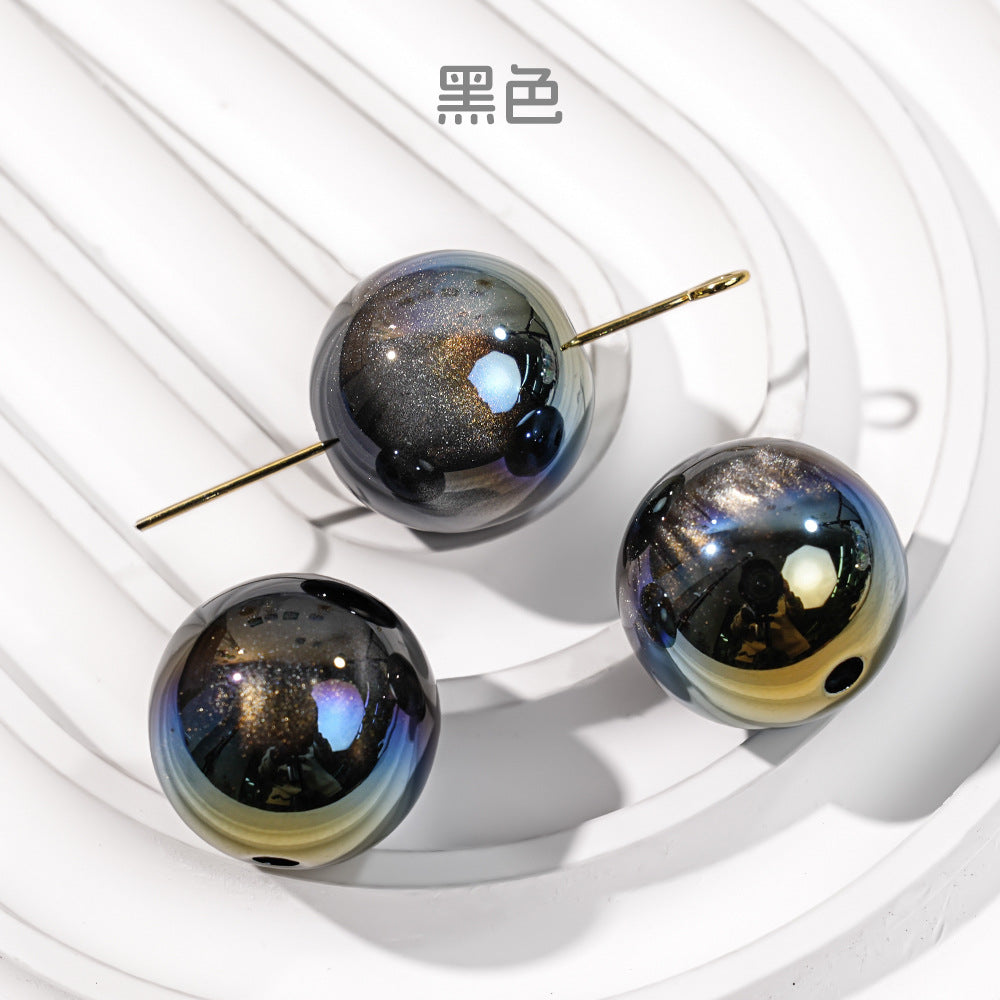 Wholesale 50pcs/1pack Highlights Versatile Cat Eye Straight Hole DIY Beads