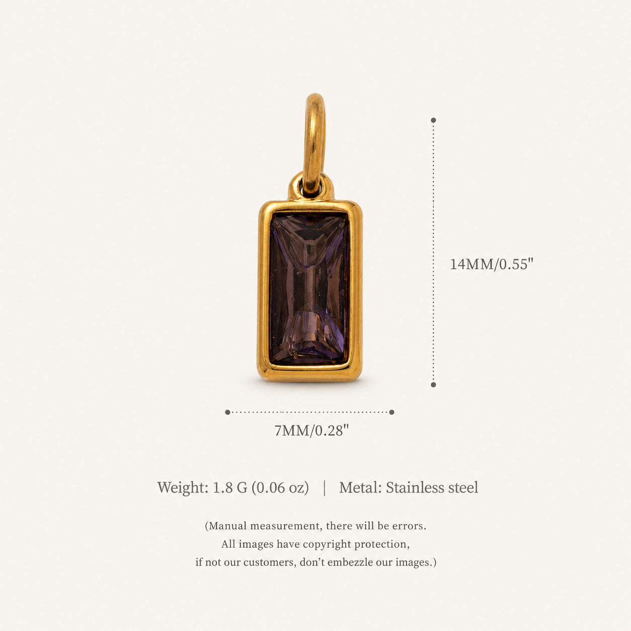 Wholesale Titanium Steel 18K Gold Plated Teardrop Pendant Necklace Snake Bone Chain Birthstone Fashion Accessory For Party Gift