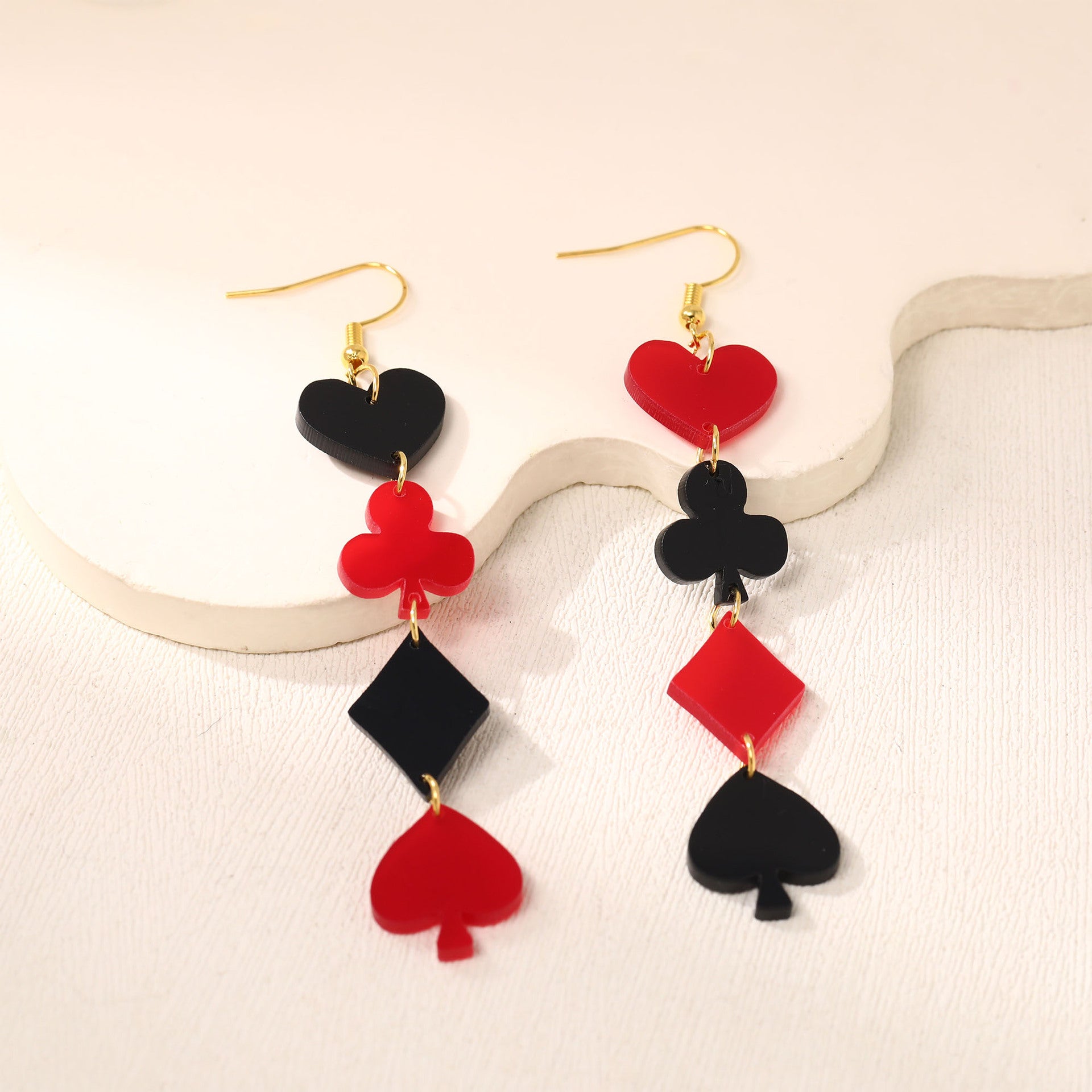 Wholesale Acrylic Earrings Valentine's Day Heart Earrings