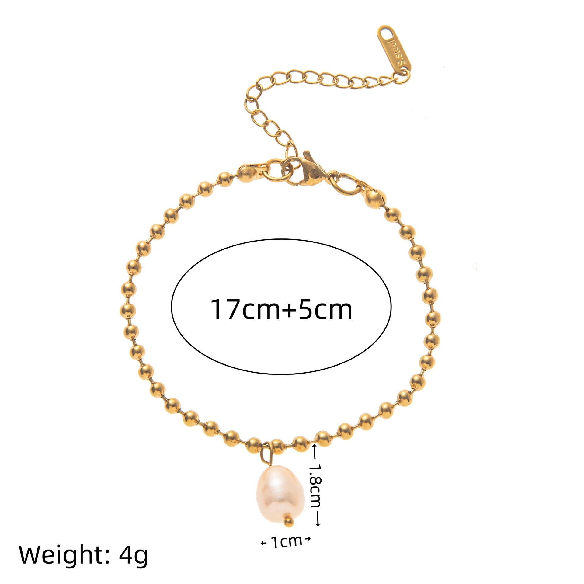 Wholesale Irregular Baroque Pearl Bracelet Light Luxury  Freshwater Pearl Bracelet for Women