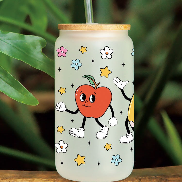 Wholesale Colored Stationery Teacher's Day 16oz Cup UV DTF Wraps