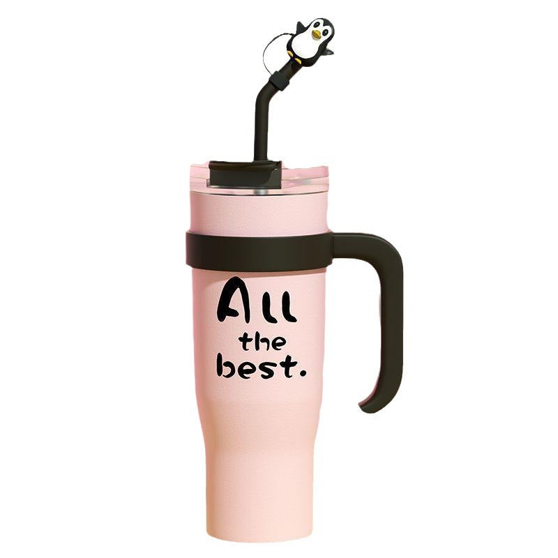 Wholesale Big Mac Large Capacity Insulated Car Straw 40oz Handle Ice Blaster Cup