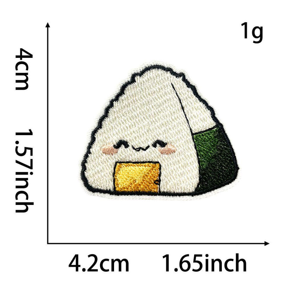 Wholesale Cute Food Embroidered Patch For Clothes Milk Tea Cake Snack Applique Fashion Accessory For DIY Decor