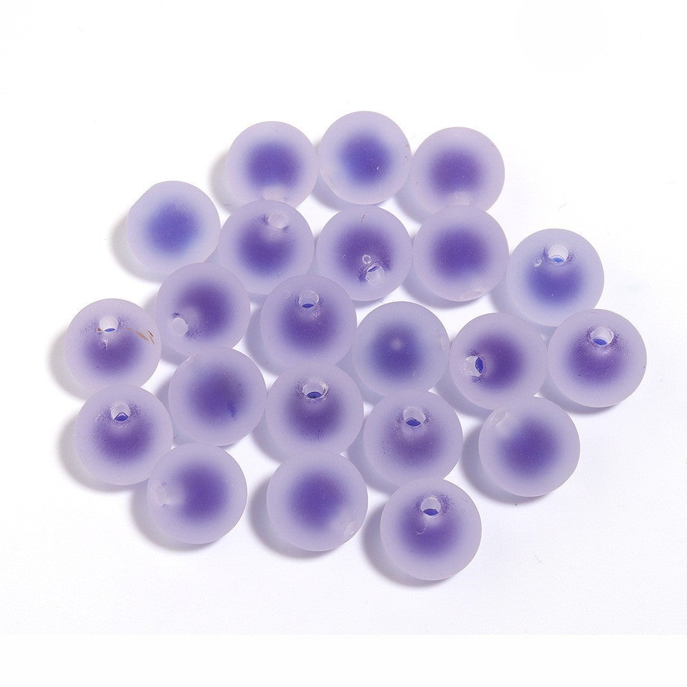 Wholesale 200pcs 16mm colored frosted acrylic beads
