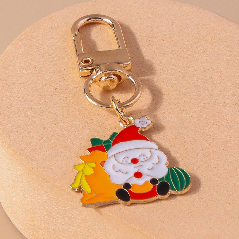 Wholesale Christmas Zinc Alloy Cartoon Keychain