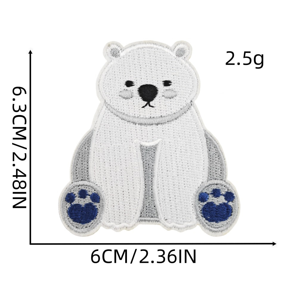 Wholesale 16Pcs Christmas Embroidered Patches Snowflake Cartoon Designs Sewing Craft Supply For Socks Decorative Gift Accessory