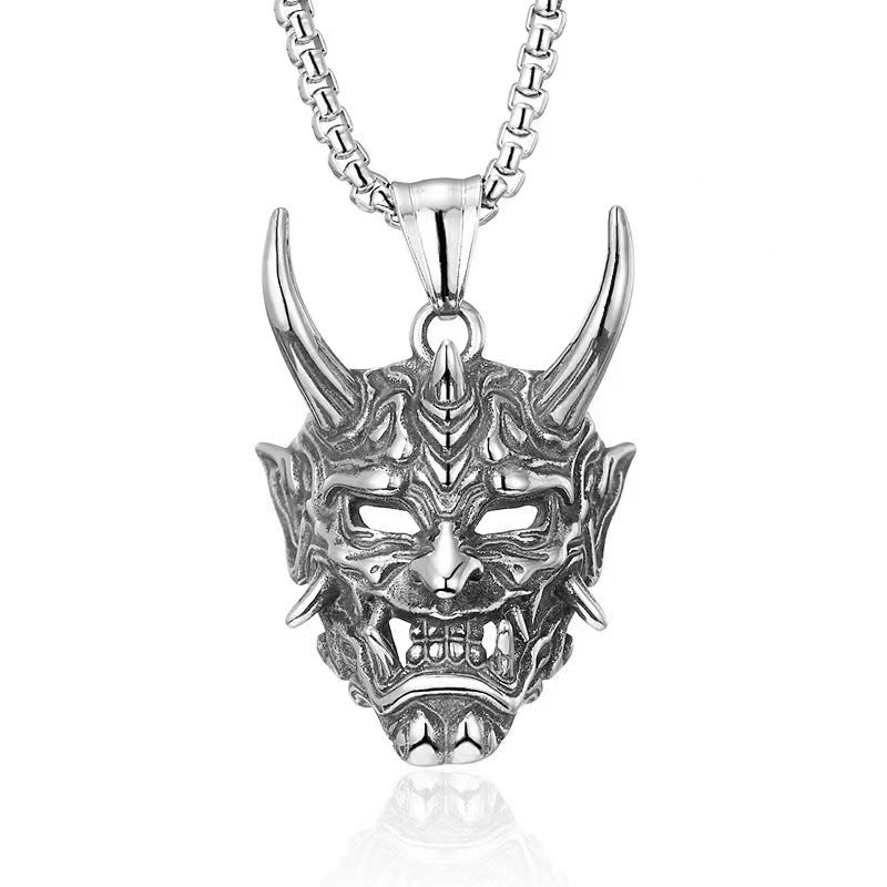 Wholesale Fashion  Hip-Hop Necklace for Men, Personalized Punk Style Steel Chain Pendan