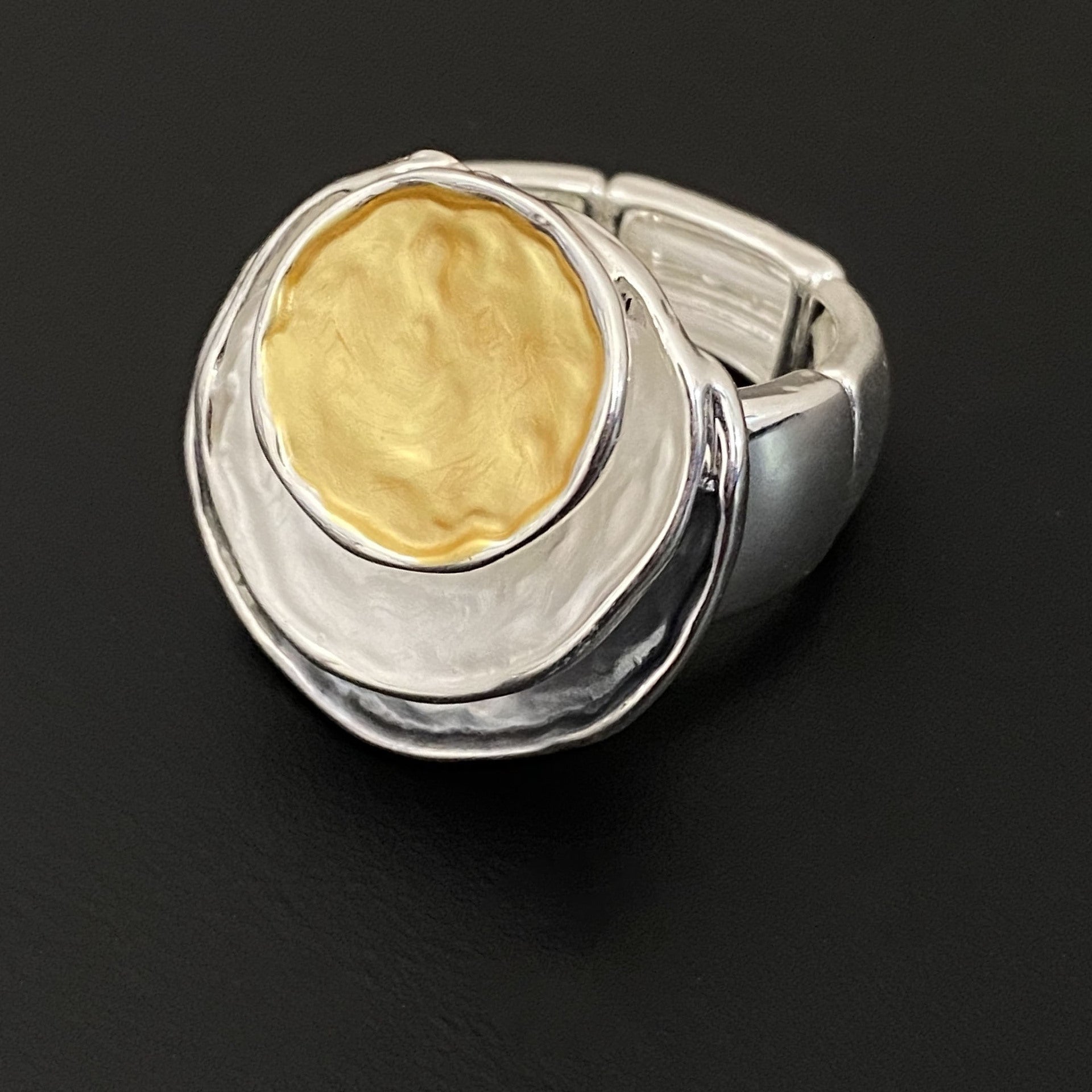 Wholesale Three-layer Ring Oil Drip Alloy Ring