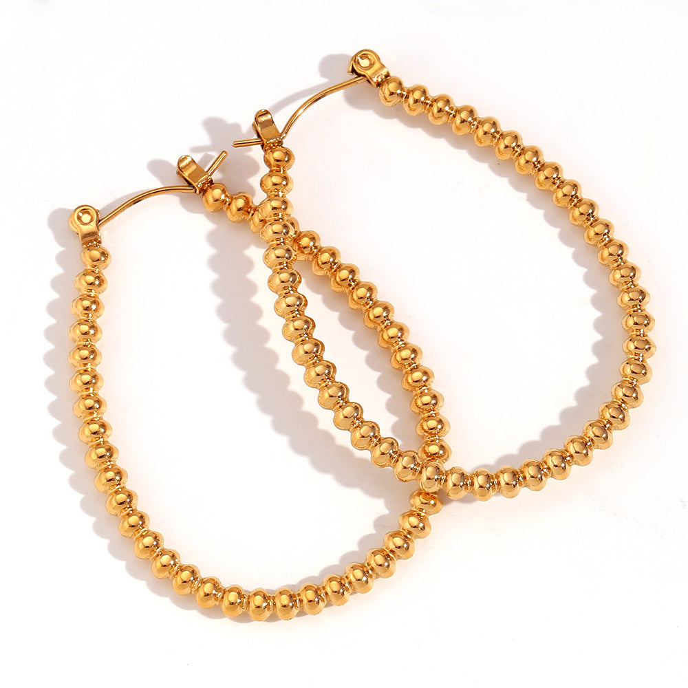 Wholesale gold-plated geometric earrings