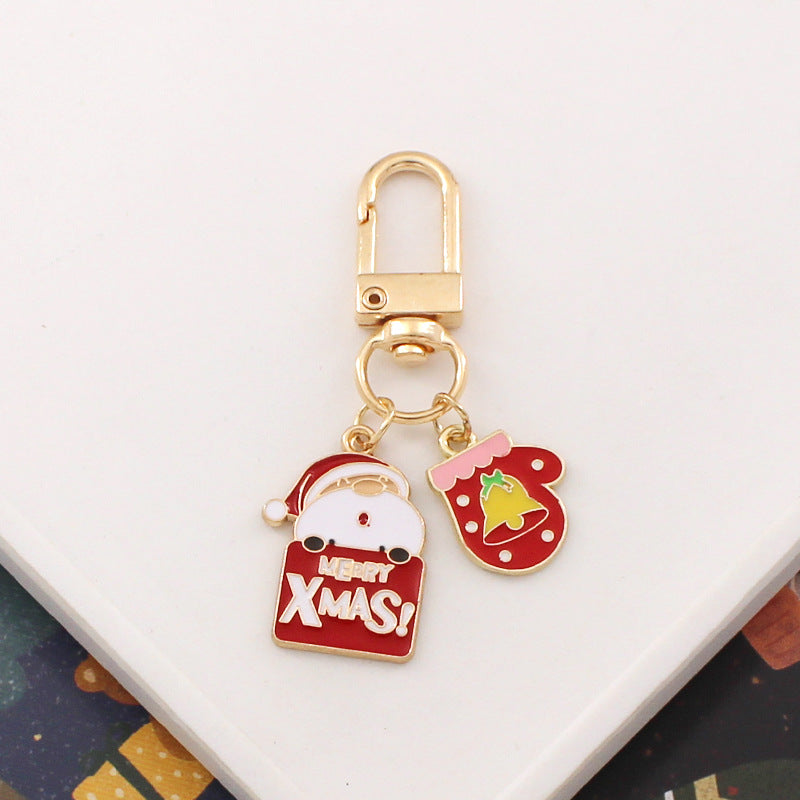 Wholesale Cartoon Christmas Metal Keychain