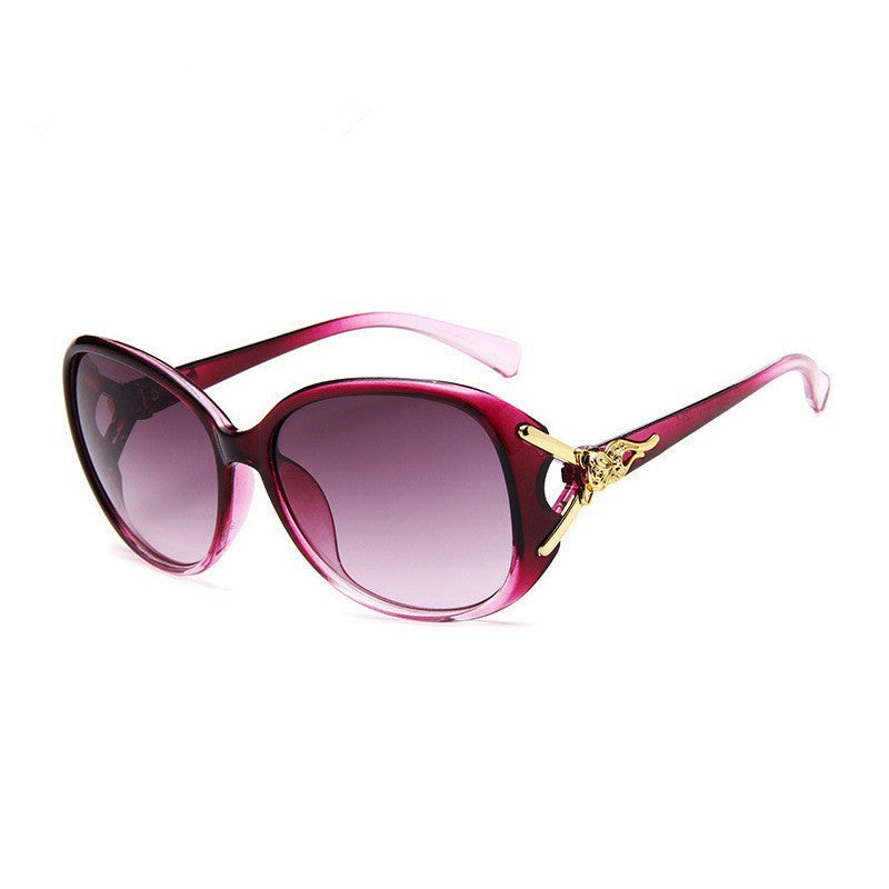 Wholesale 2025 new ladies sunglasses trendy fashion large frame sunscreen sunglasses holiday vintage sunglasses