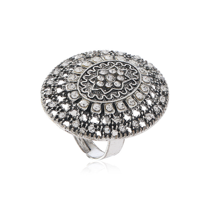 Wholesale Vintage Bohemian Exaggerated Gold Tassel Ring