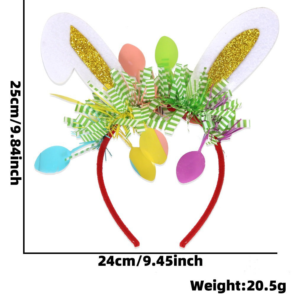 Wholesale Easter decorations holiday party party event dress up cartoon cute rabbit rabbit ears decoration headband headdress