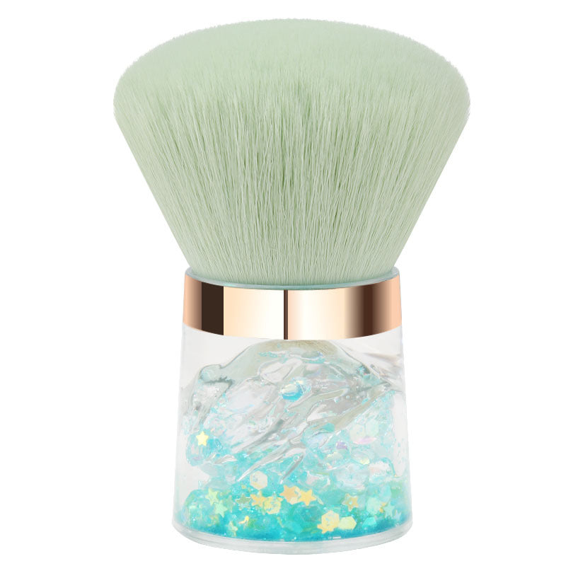Wholesale Beauty Tools Single Crystal Mountain Loose Powder Brush Blush Brush Flower Nail Dust Brush Makeup Brush