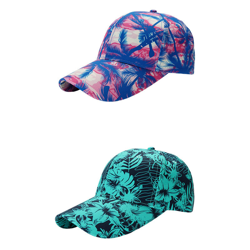 Wholesale The New Big Head Circumference Hard Top Cotton Fashion National Style Landscape Painting Cap