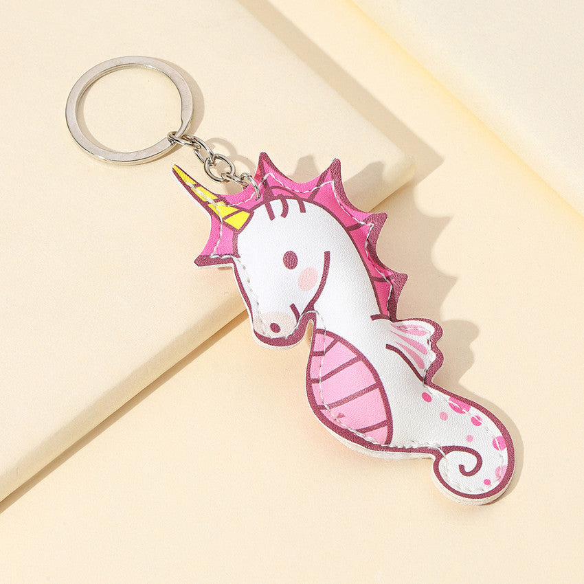 Wholesale Leather Seahorse Keychain