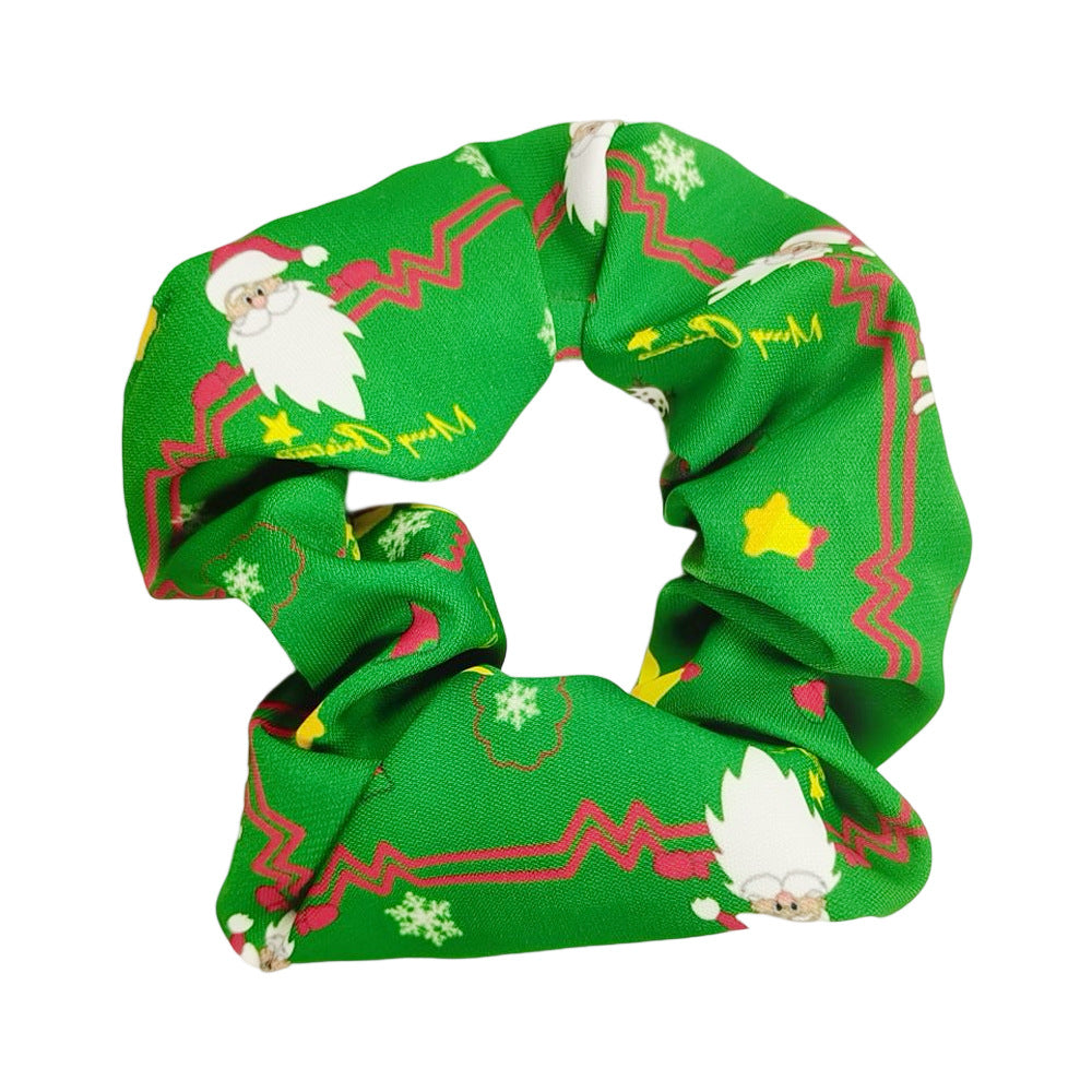 Wholesale Christmas Large Intestine Fabric Hair Ties