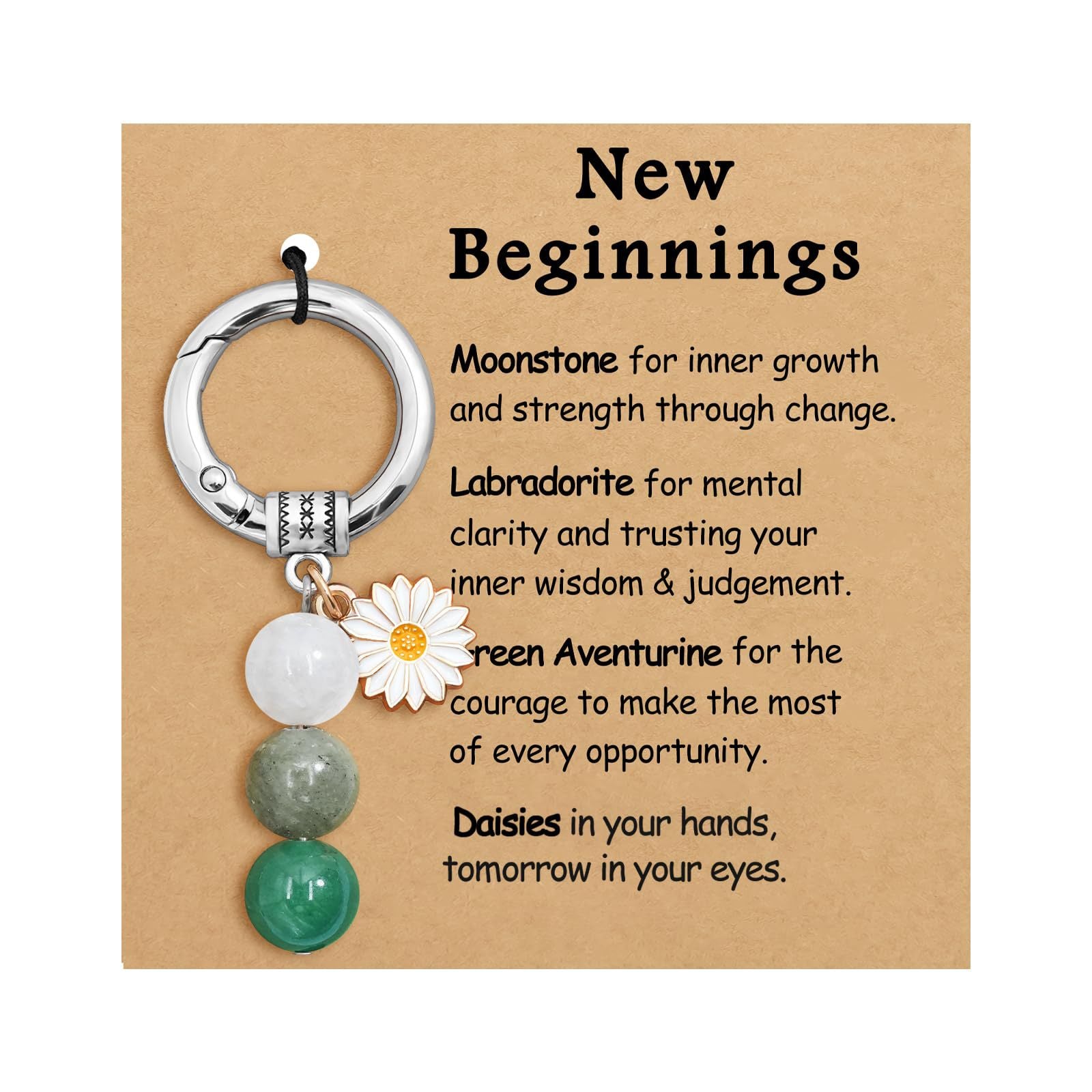 Wholesale Pink crystal amethyst tiger eye green heart-shaped keychain