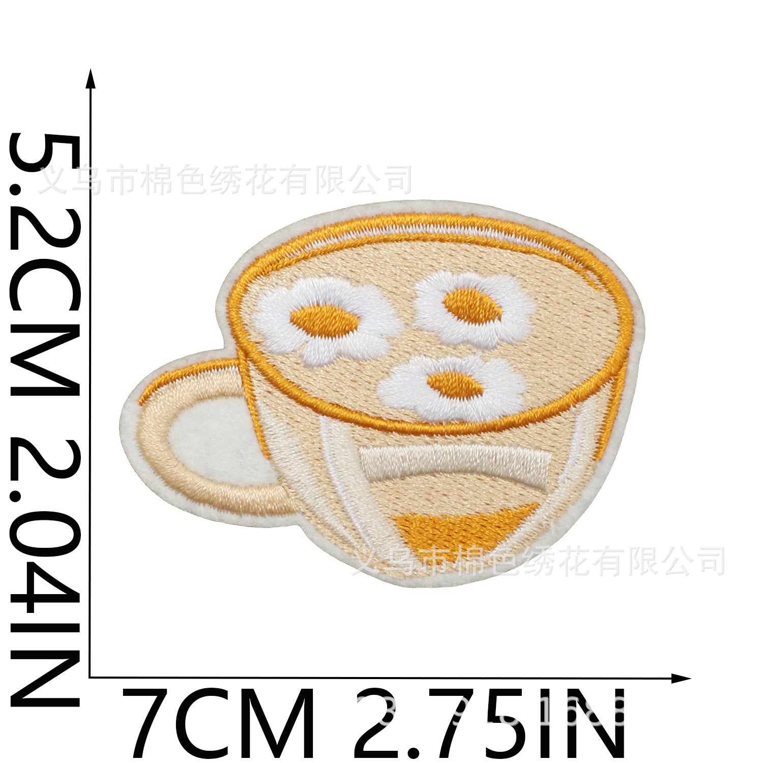 Wholesale Flower Fairy Embroidery Patch With Strawberry Coffee Design Polyester Thread For Clothing Bags Hats Trendy DIY Craft Supply Resale Gift