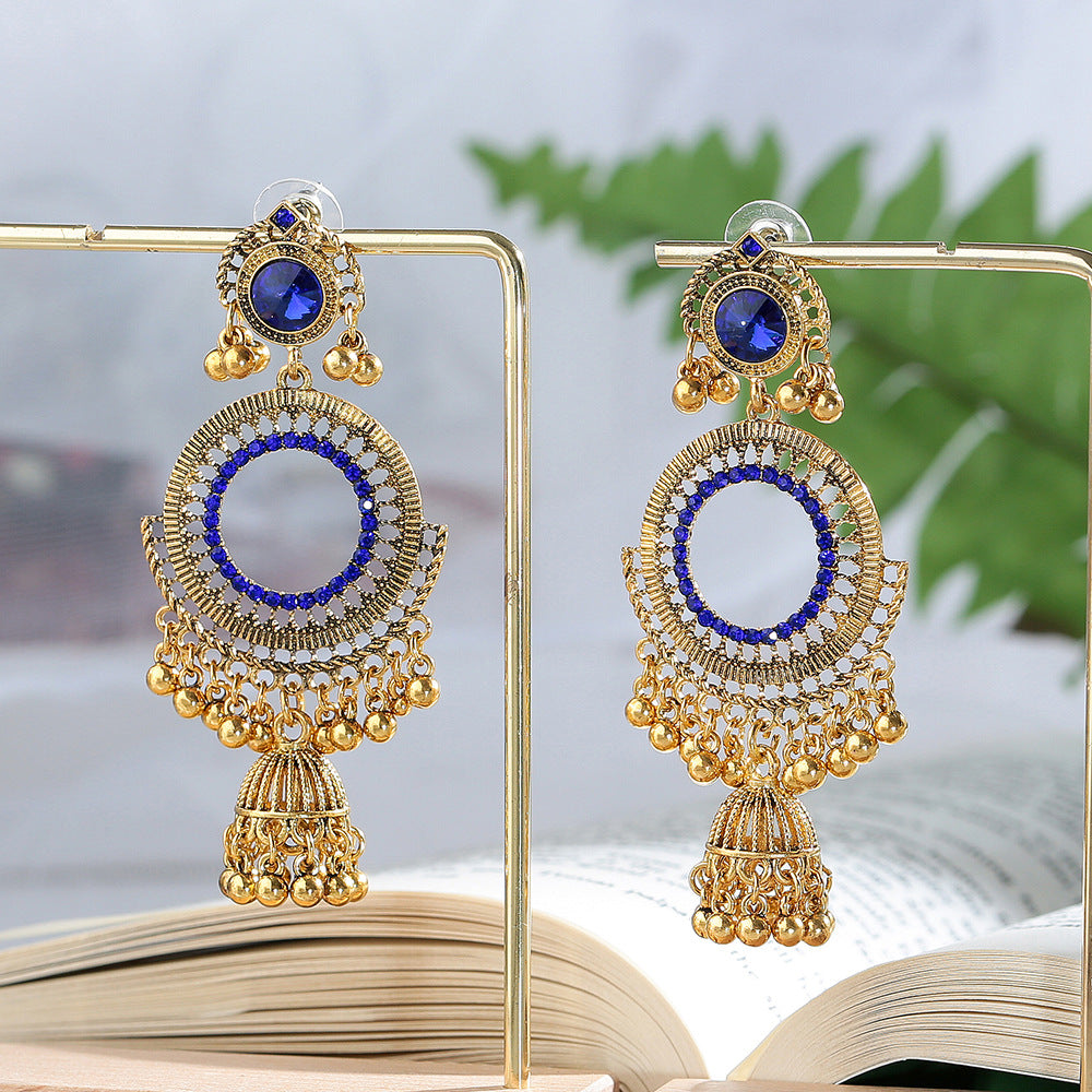 Wholesale Vintage big round bell ear hook earrings