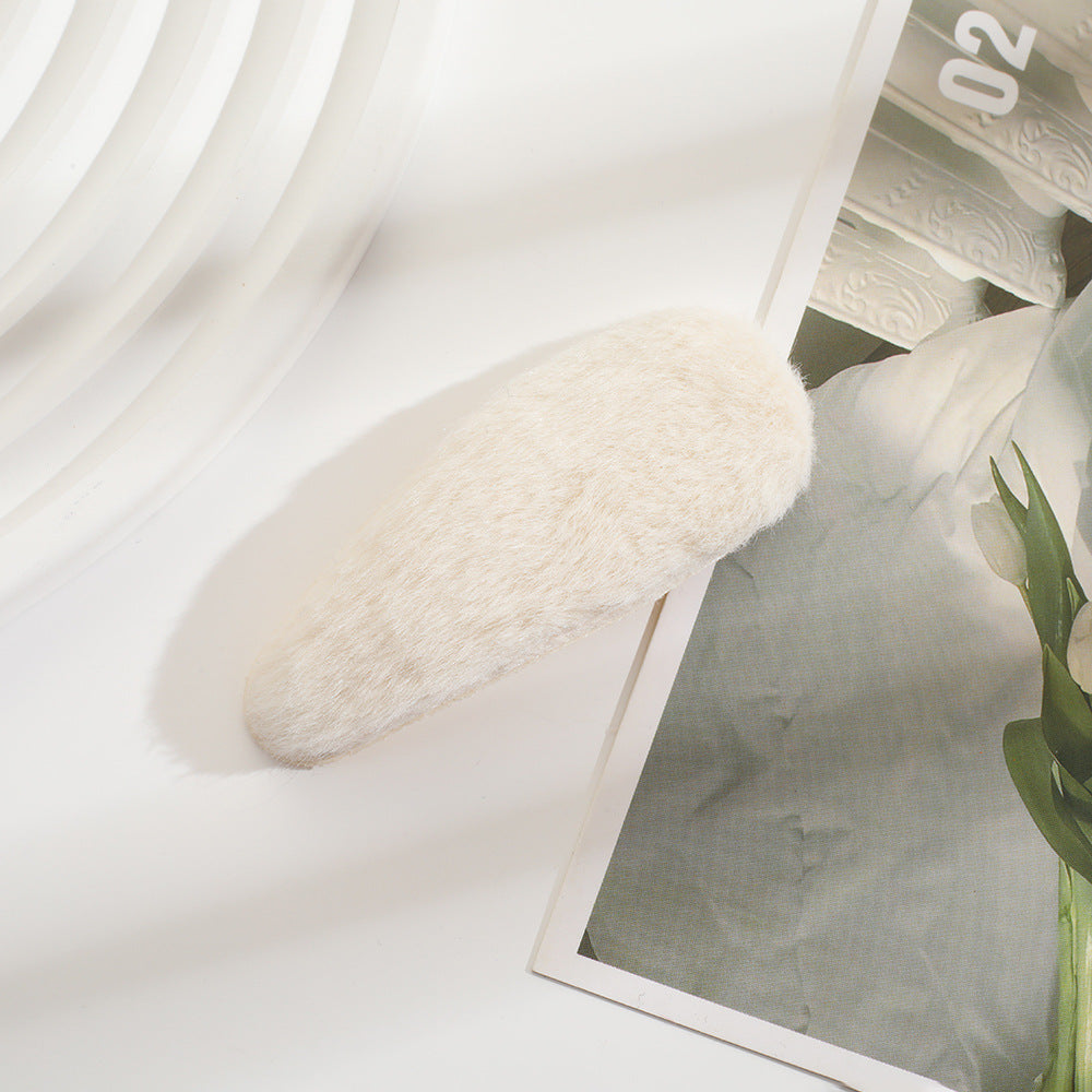 Wholesale plush bangs broken hair edge clip all-match hair accessories net red trendy hair clip