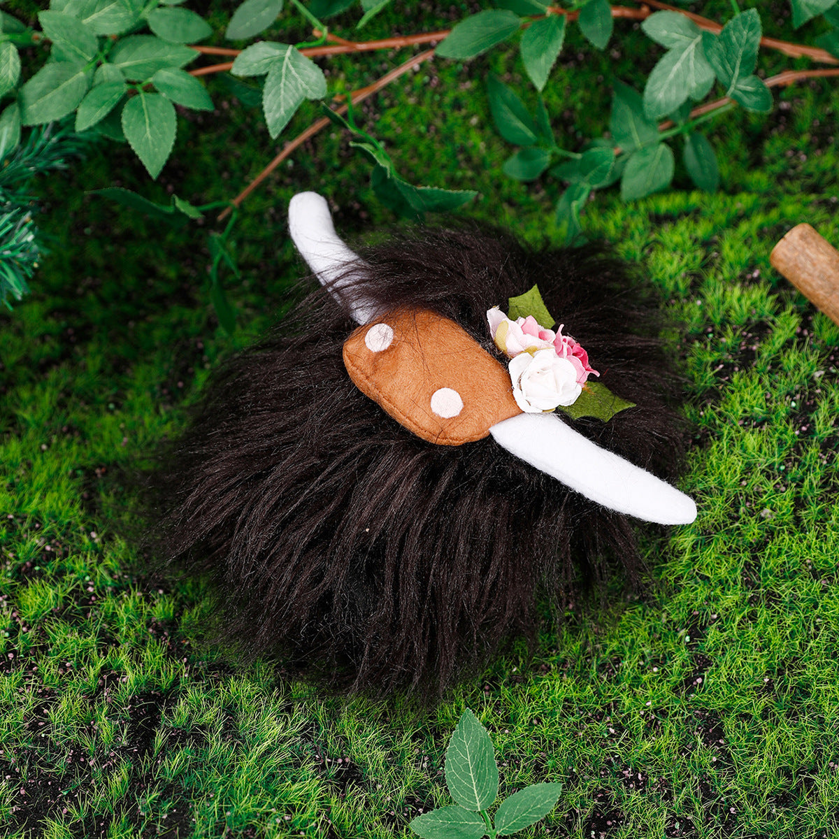 Wholesale Scottish Highlands Cowhide Cloth Doll Decoration