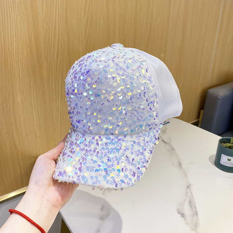 Wholesale Sequin Sunscreen Cotton Baseball Caps